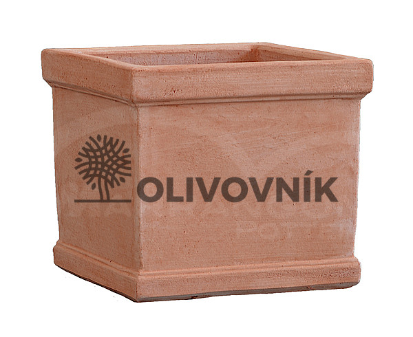 Terakota - květináč - Squared Rim Plain Planter - Itálie