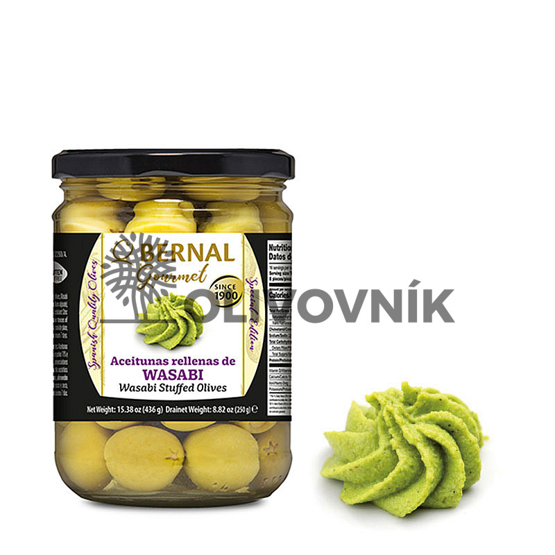 Bernal Gourmat olivy - plněné wasabi (250g)