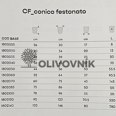 Květináč POT WITH FESTONE CF40